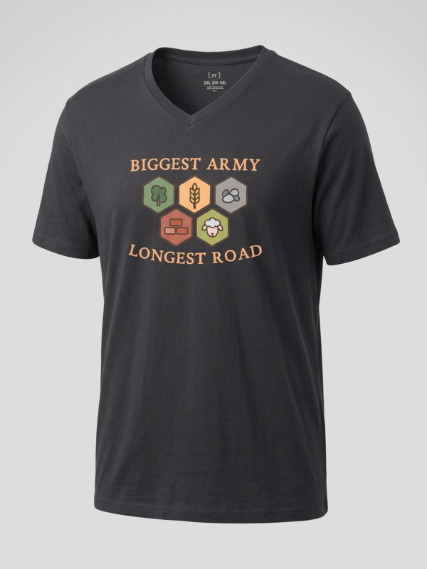 Firefly_Gemini Flash_Create a ghost mannequin wearing this shirt for e-commerce. 892213 (1) Catan V-neck Black - 3XL (54-56)
