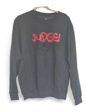 Flip Table "Judge!" Letters in Red Size Large (42-44)