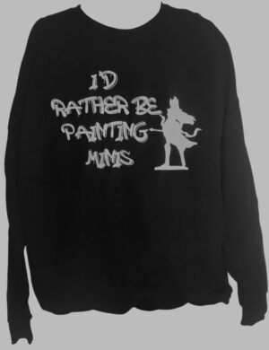 minissweatershirt Painting Minis Black Sweatshirt 4XL(58-60)